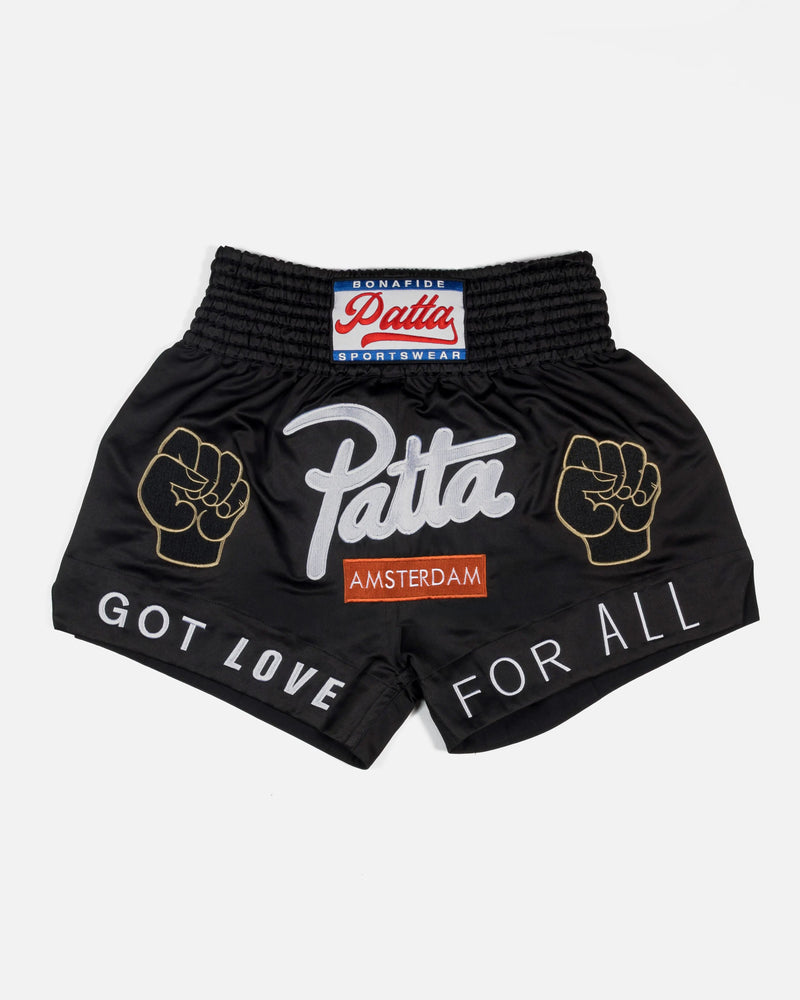 Patta Amsterdam Chapter Muay Thai Shorts (Black)