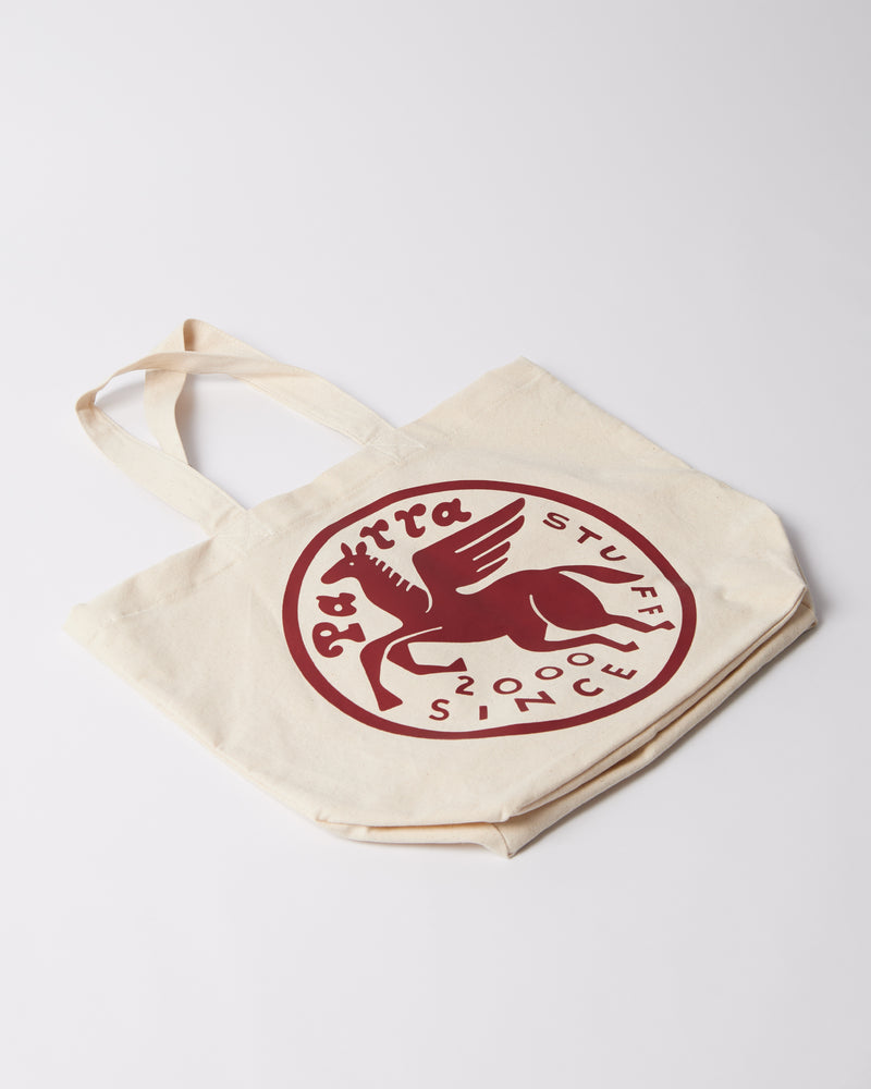 byParra Last Chance Books Tote Bag (Off White)