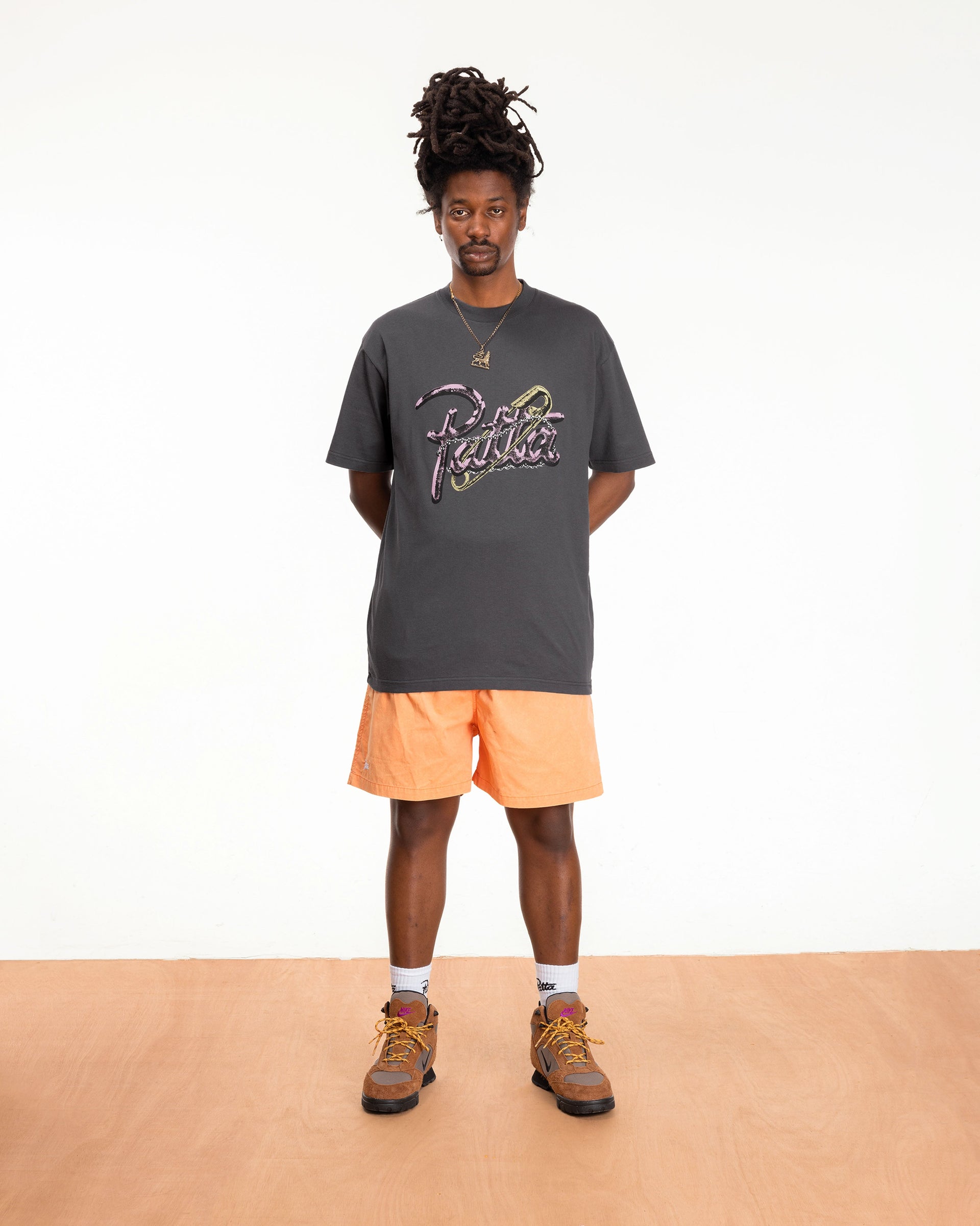 Patta Basic Acid Wash Swim Shorts (Melon)