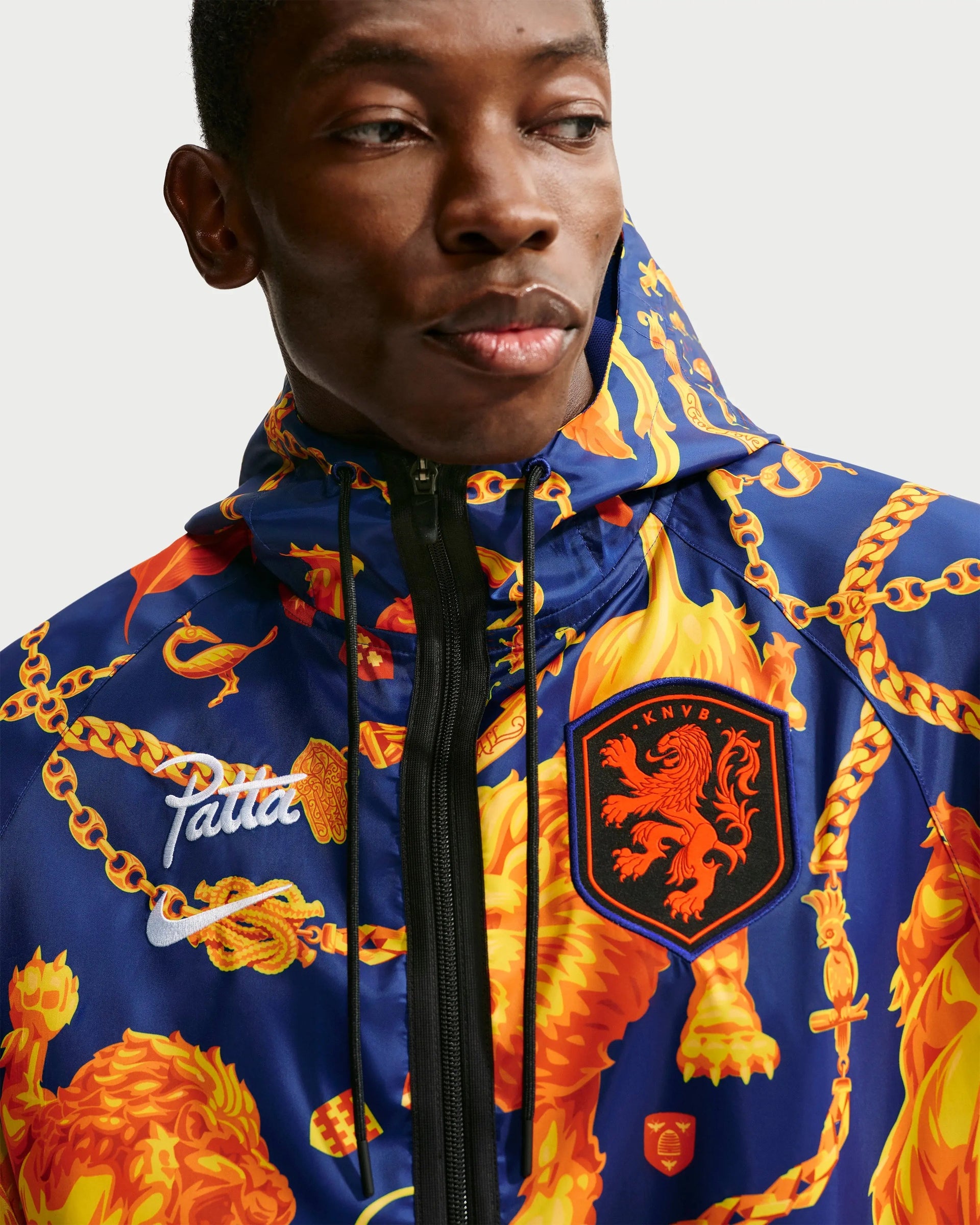Patta x Nike KNVB Anthem Jacket (Deep Royal/Orange)