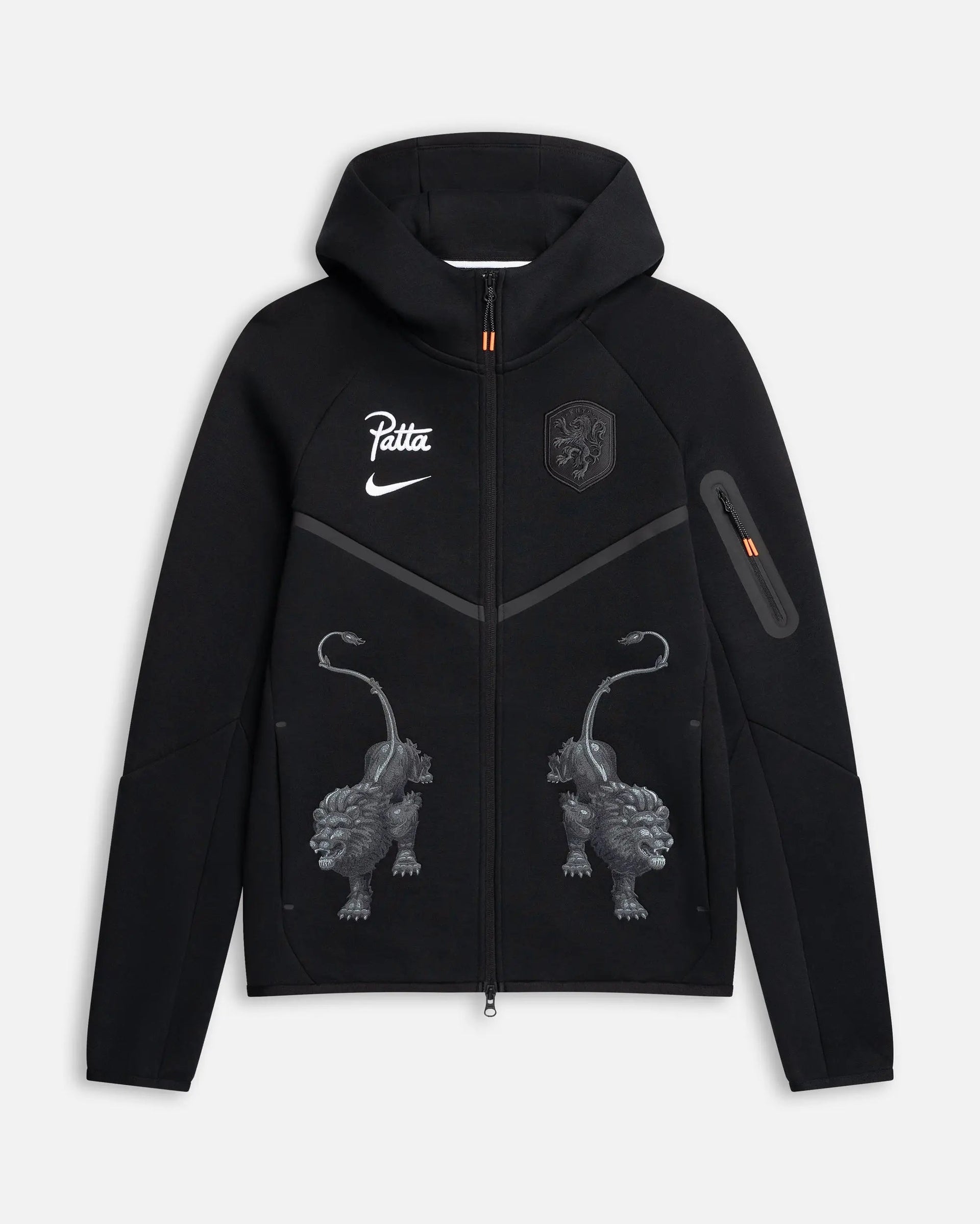 Patta x Nike KNVB Tech Fleece Zip-Hoodie (Black/White)