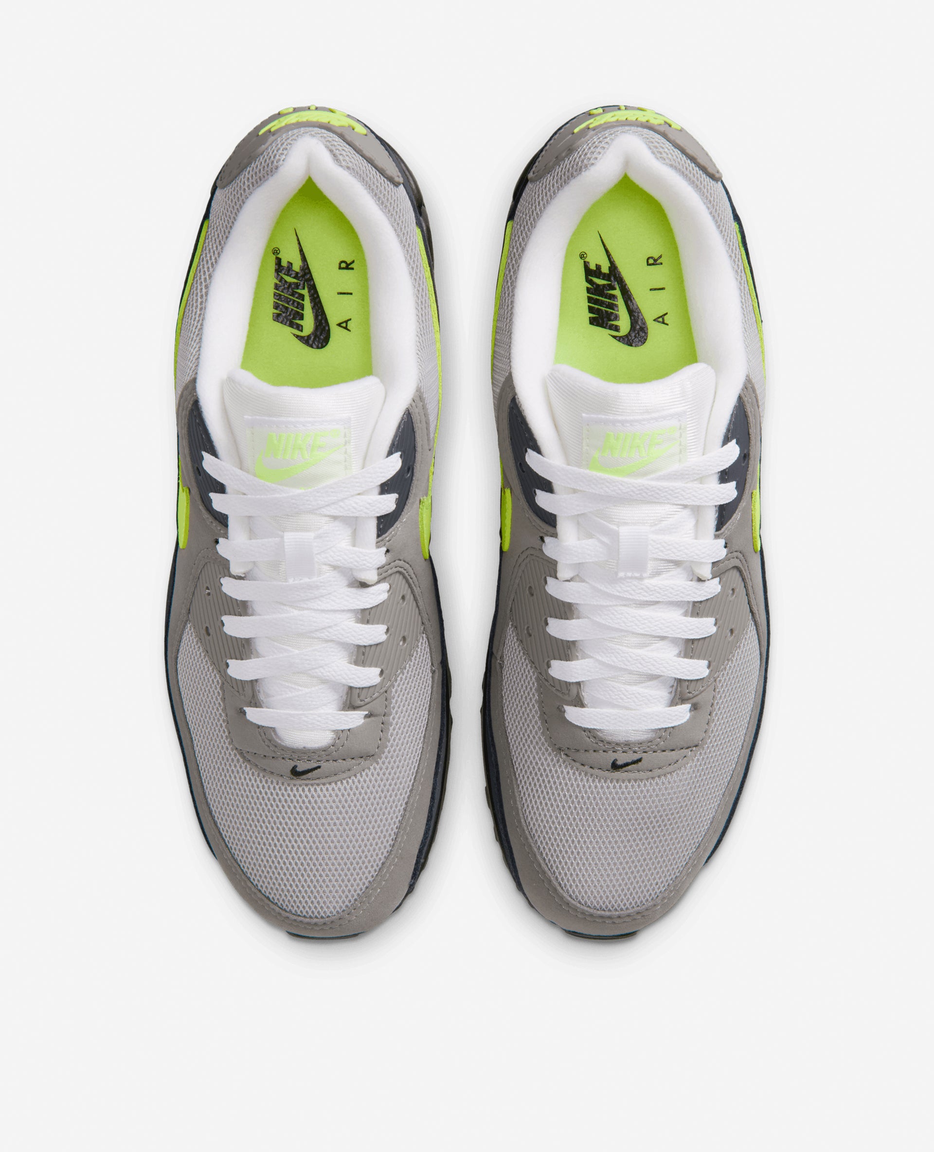 Nike Air Max 90 (Black/Neon Yellow-Anthracite-Light Charcoal-Pearl Grey-White)