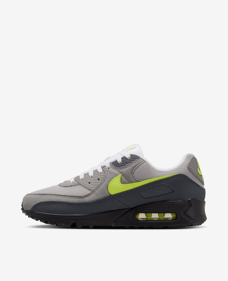 Nike Air Max 90 (Black/Neon Yellow-Anthracite-Light Charcoal-Pearl Grey-White)
