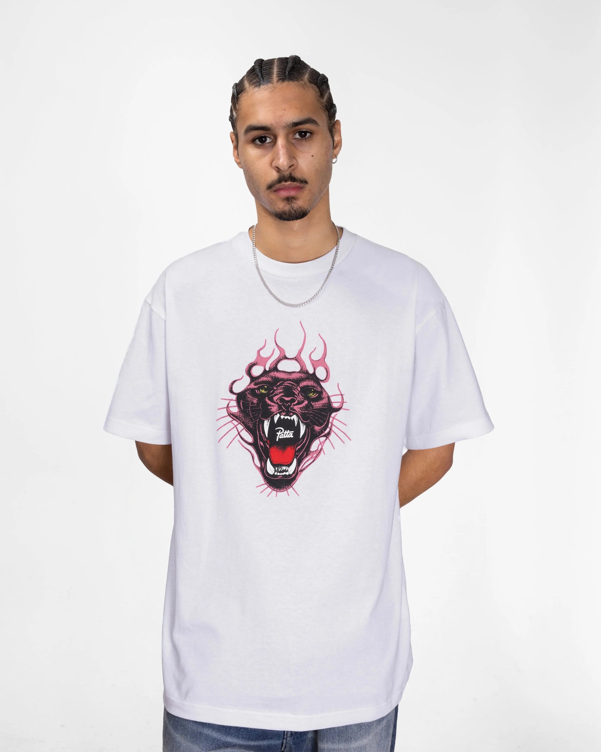 Patta Fire Panther T-Shirt (White)