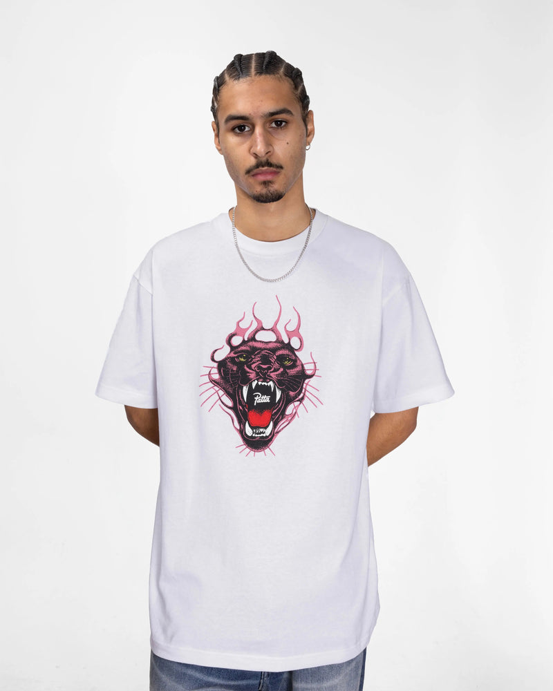 Patta Fire Panther T-Shirt (White)