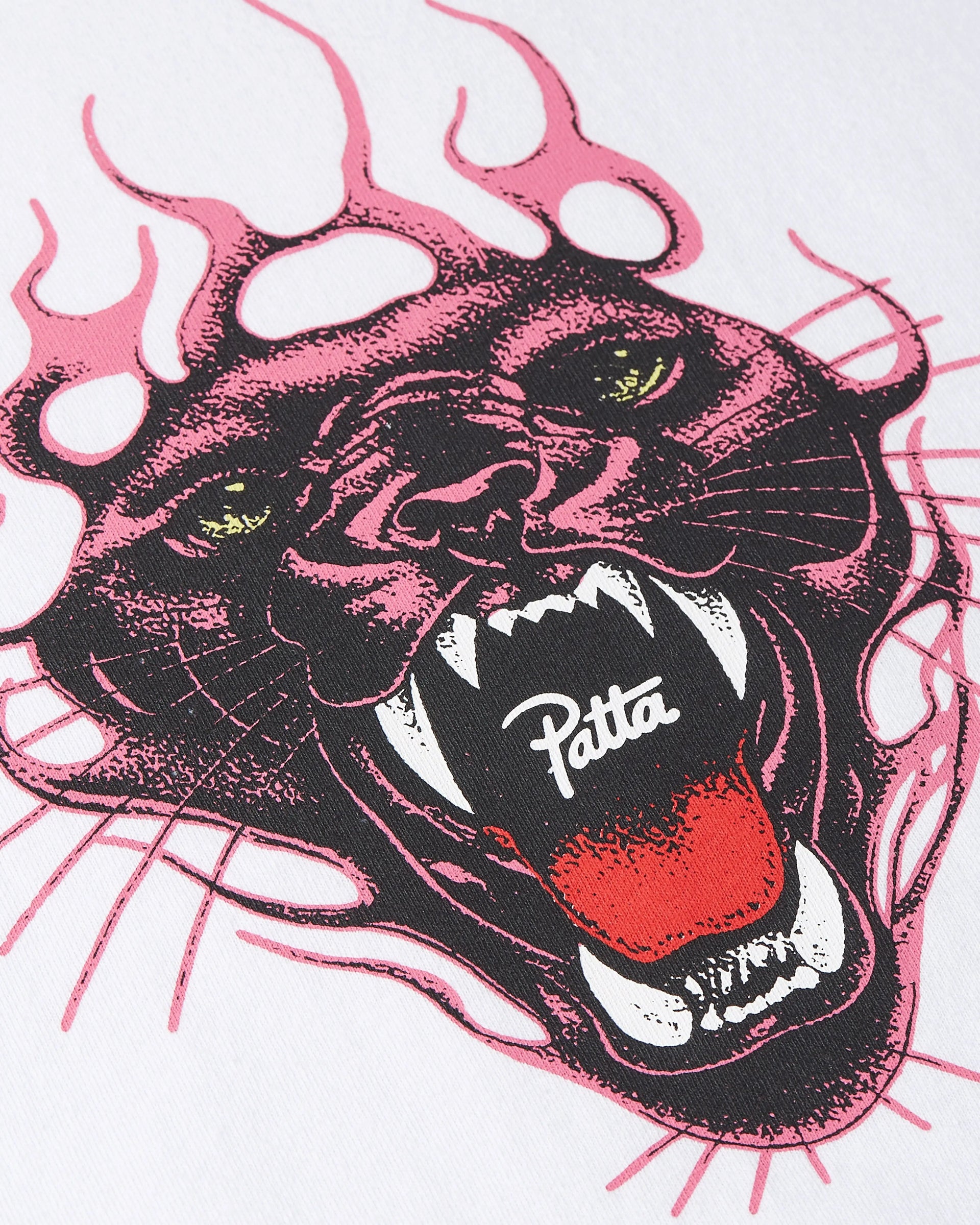 Patta Fire Panther T-Shirt (White)