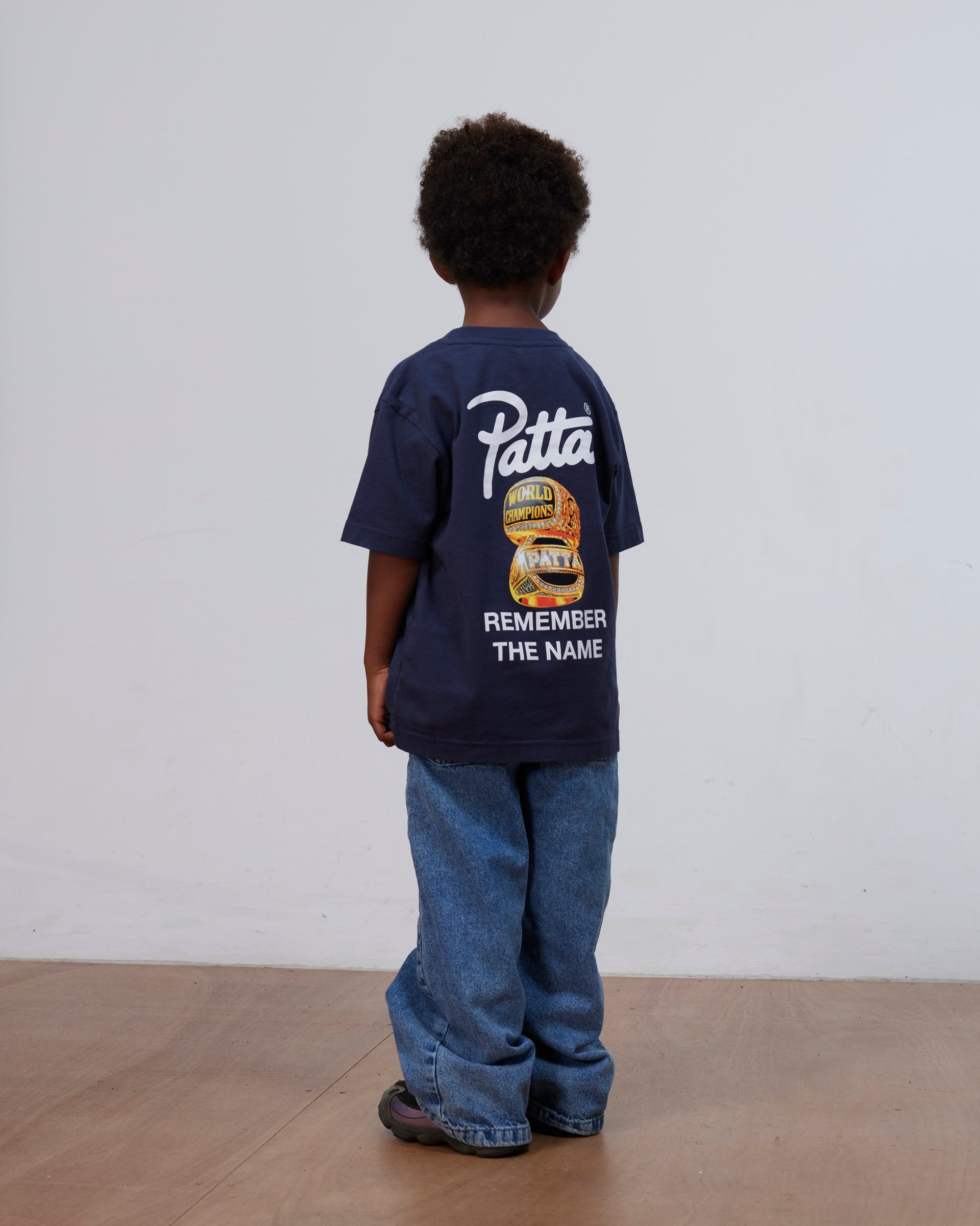 Patta Kids Championship T-Shirt (Black Iris)