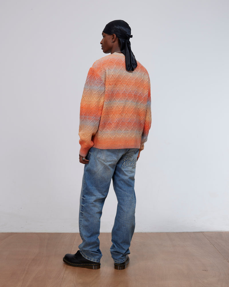 Patta Space Dye Cable Knitted Sweater (Multi)