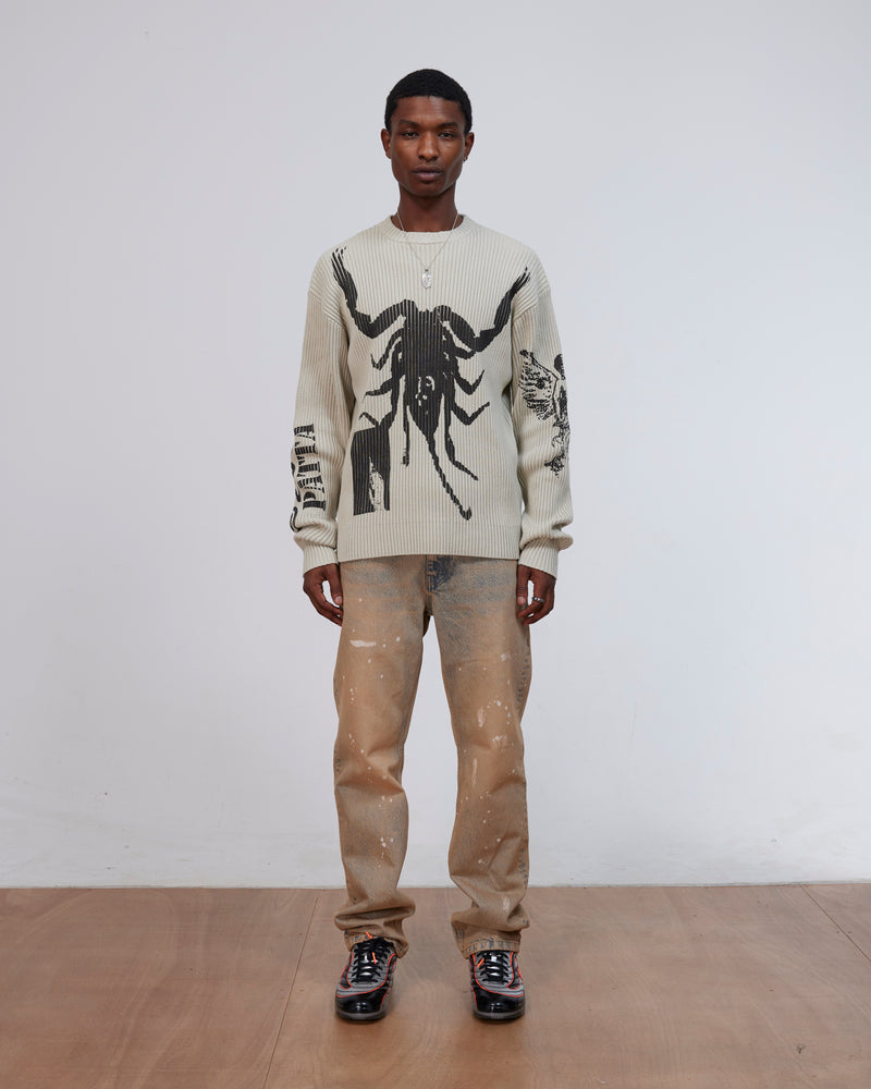 Patta Scorpio Knitted Jumper (Plaza Taupe)
