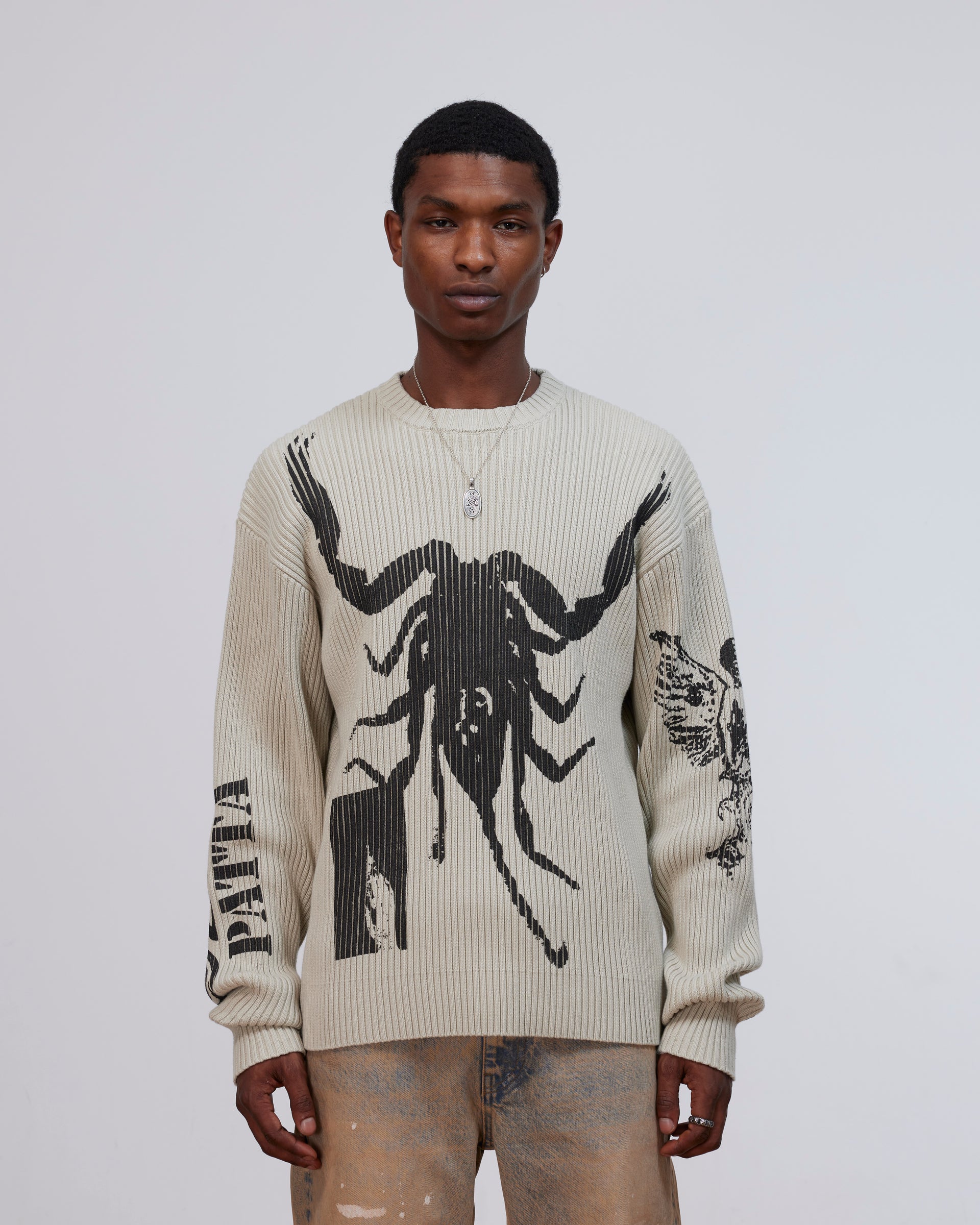 Patta Scorpio Knitted Jumper (Plaza Taupe)