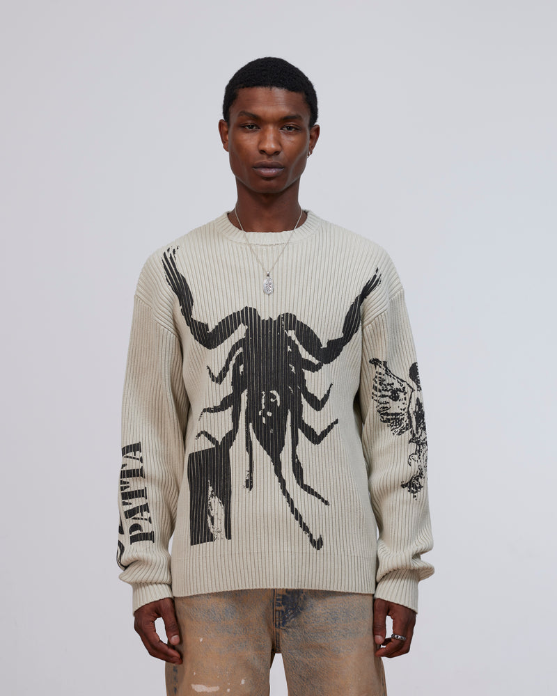 Patta Scorpio Knitted Jumper (Plaza Taupe)