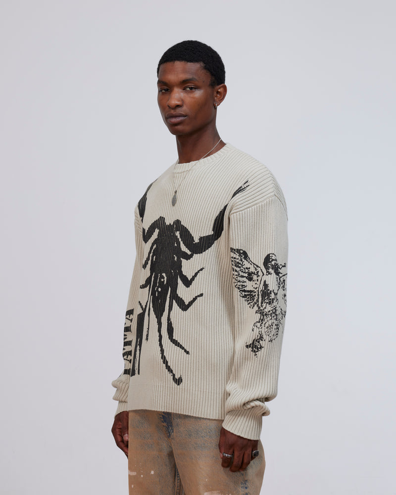 Patta Scorpio Knitted Jumper (Plaza Taupe)