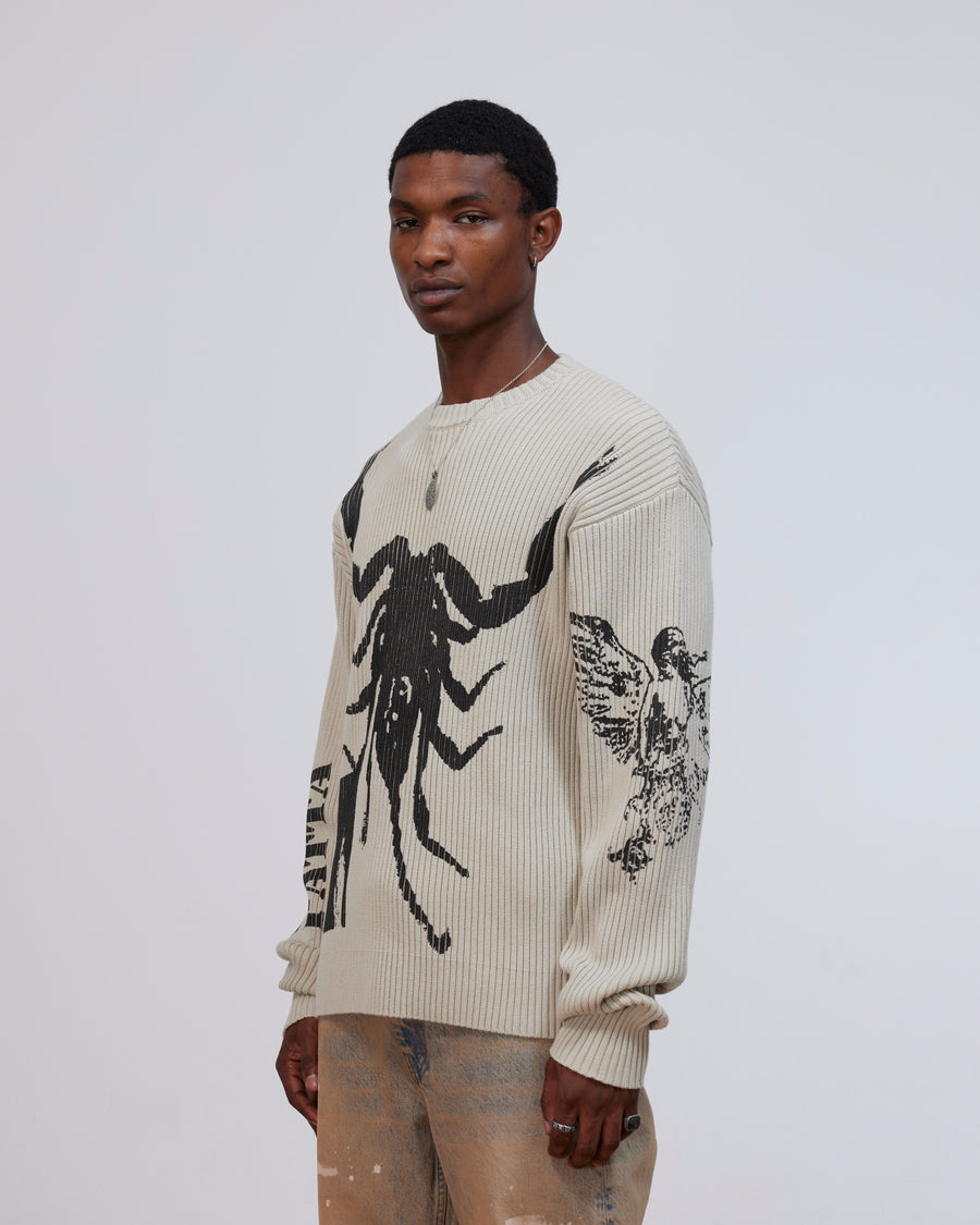 Patta Scorpio Knitted Jumper (Plaza Taupe)