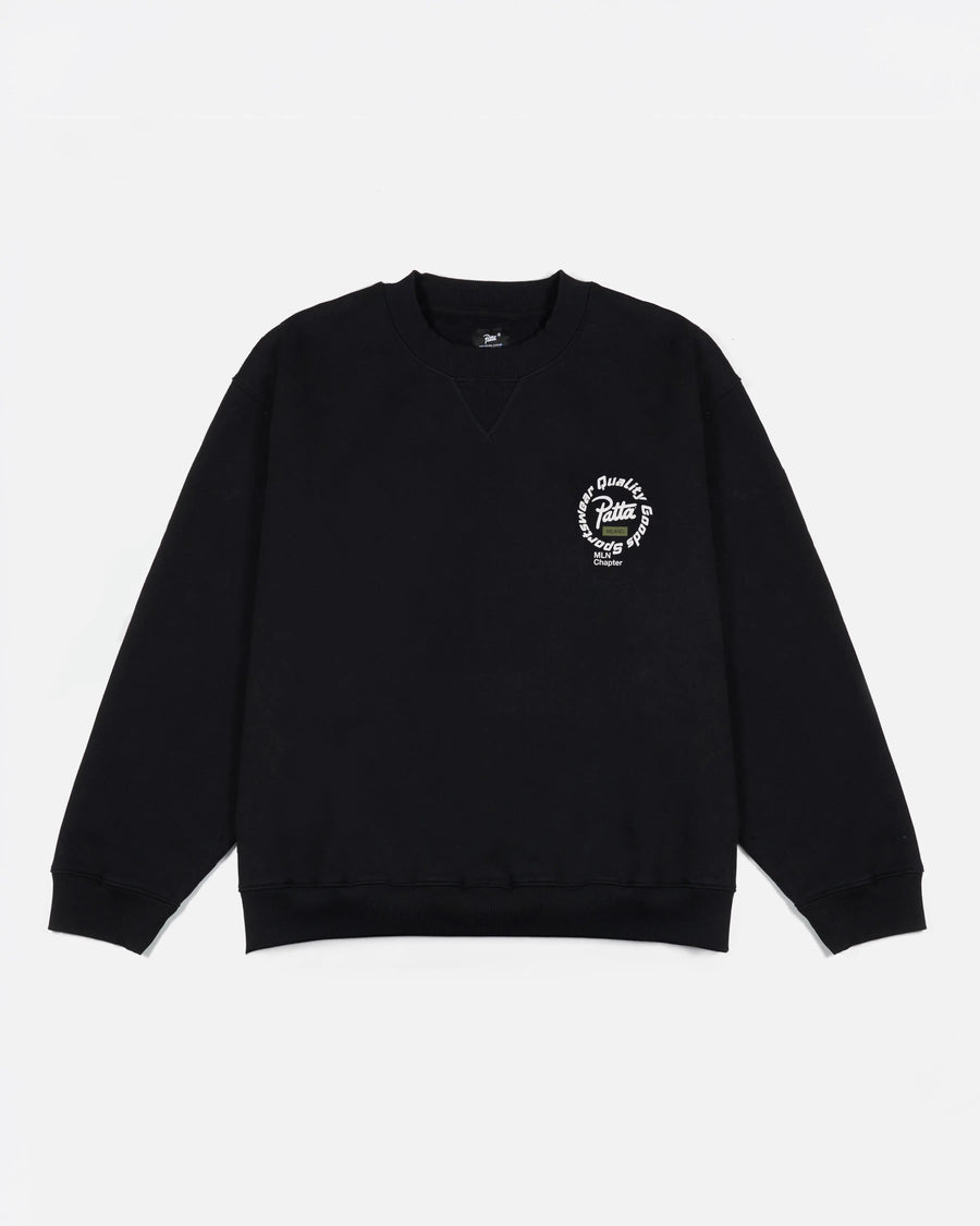 Patta Milano Chapter Crewneck Sweater (Black)