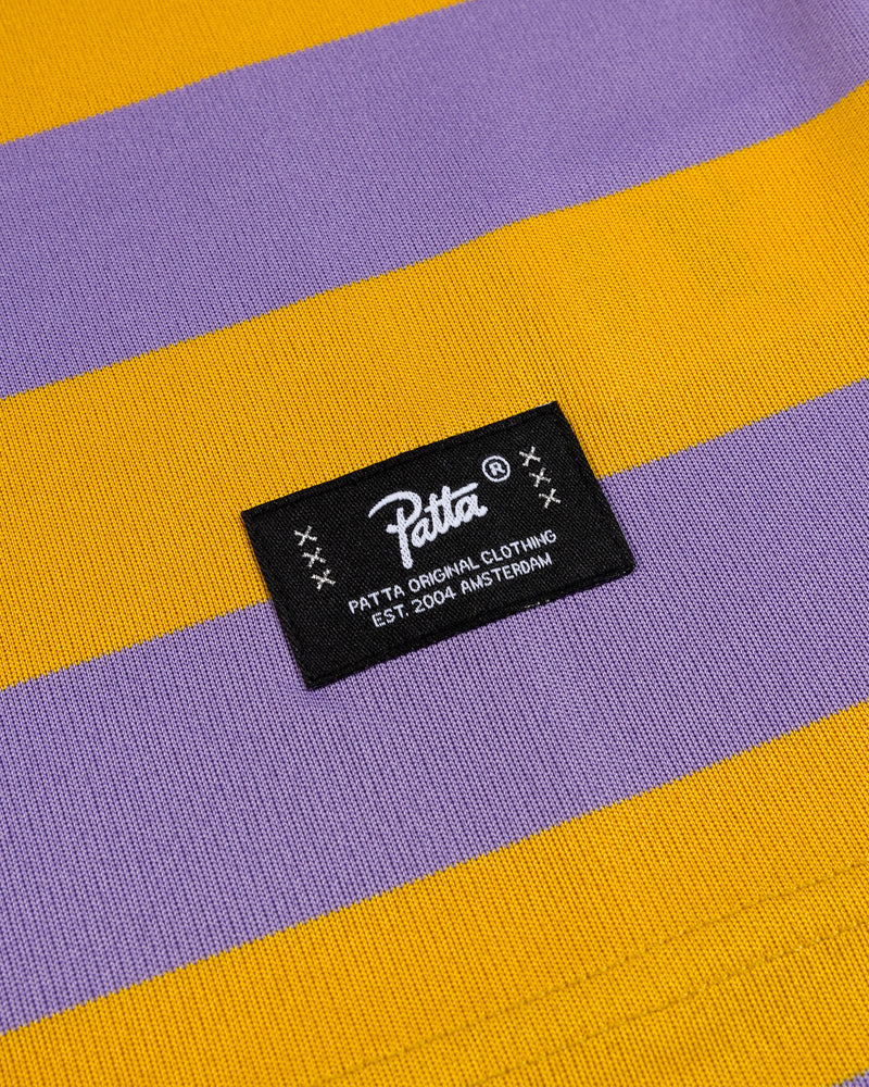 Patta Striped Longsleeve Football Jersey (Chalk Violet)