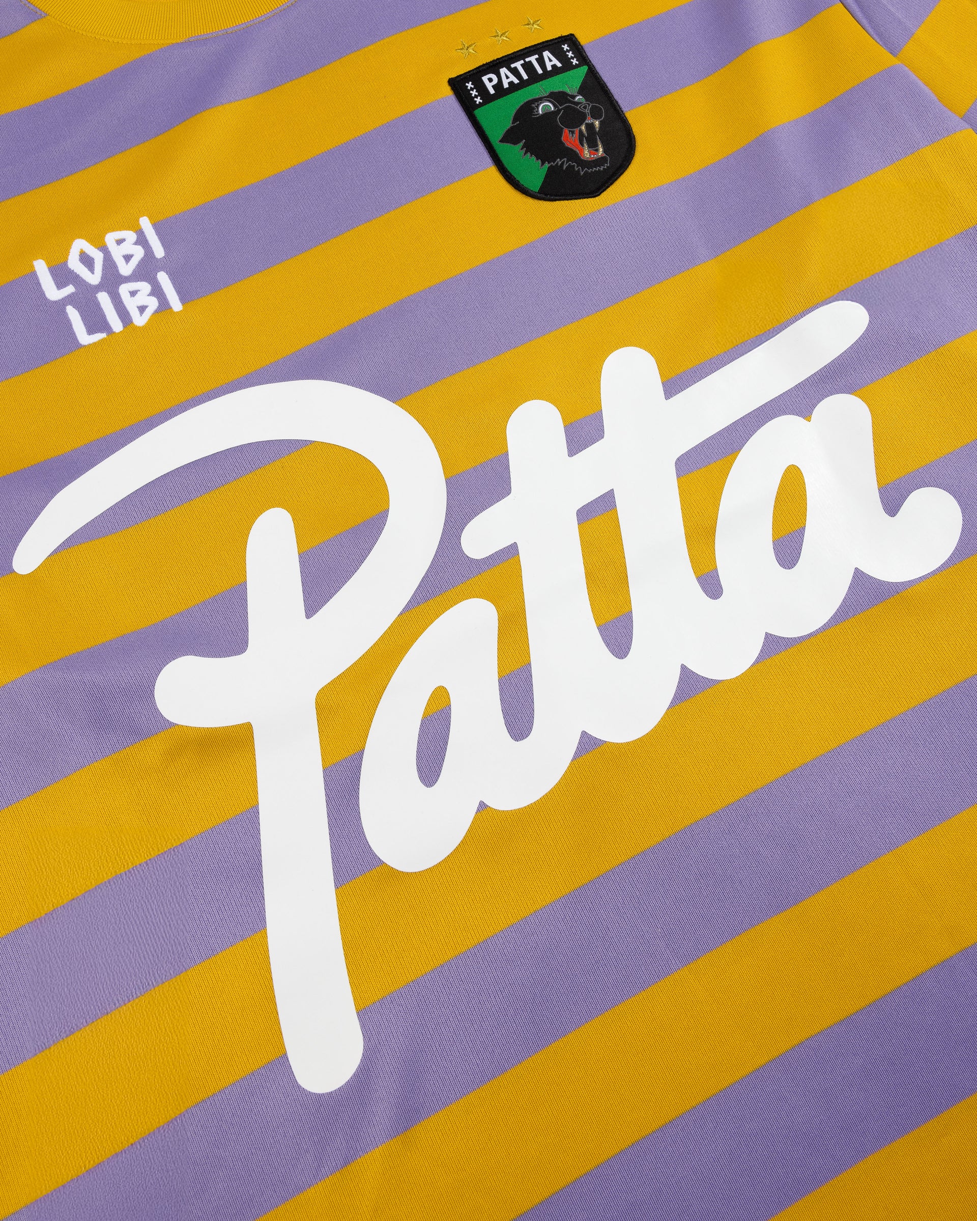 Patta Striped Longsleeve Football Jersey (Chalk Violet)
