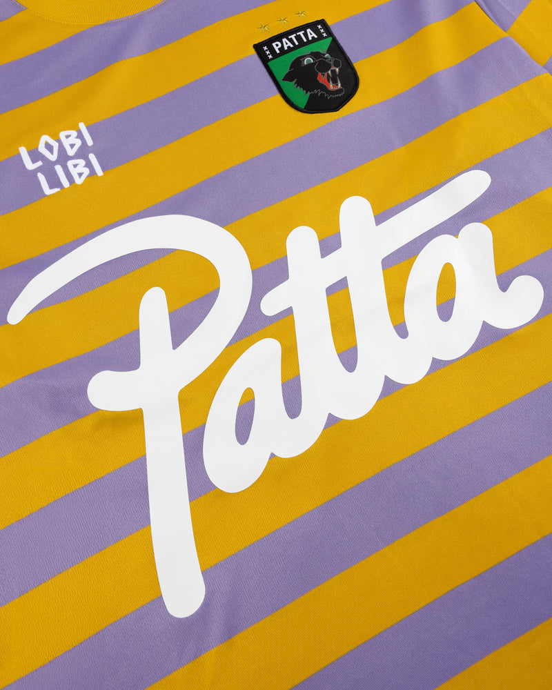 Patta Striped Longsleeve Football Jersey (Chalk Violet)