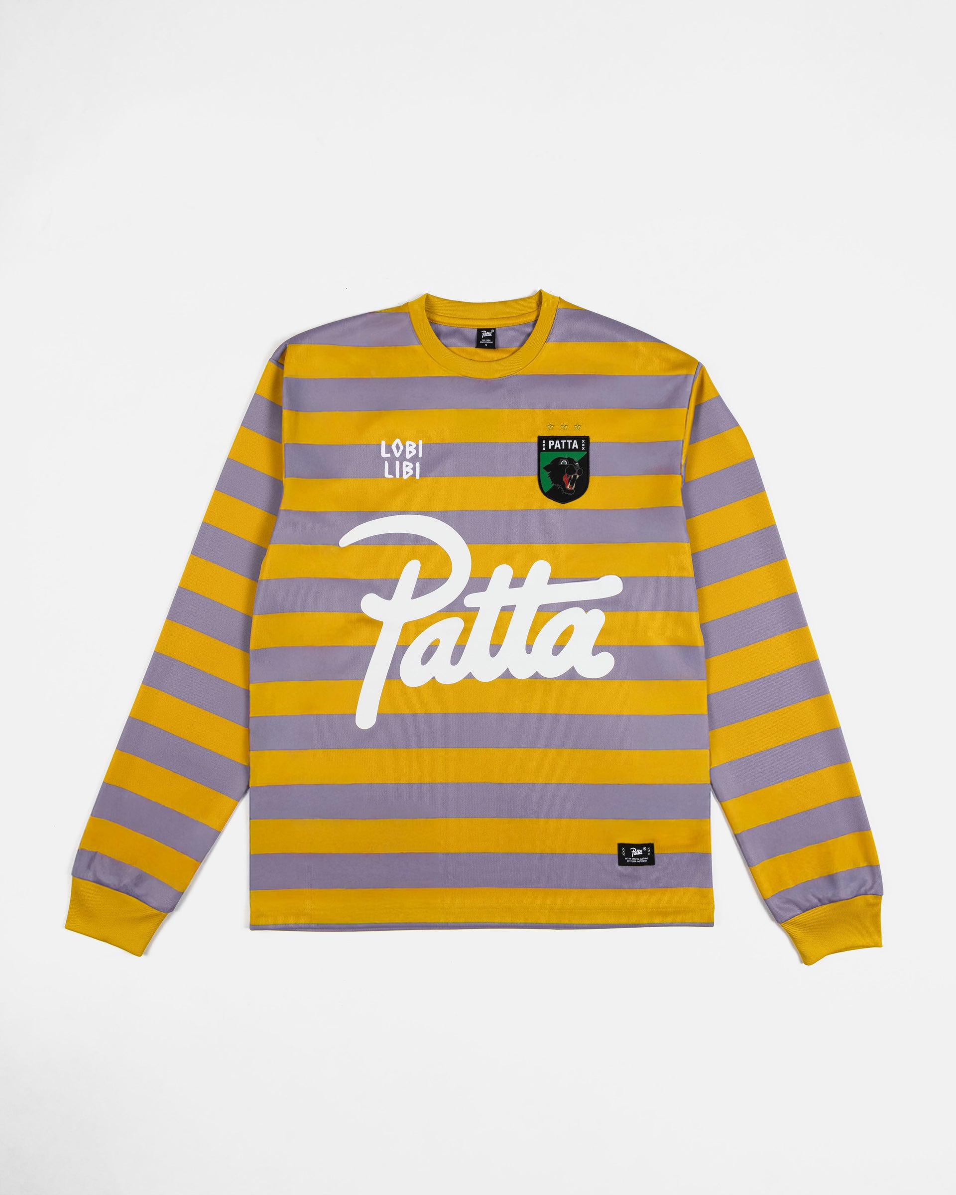 Patta Striped Longsleeve Football Jersey (Chalk Violet)