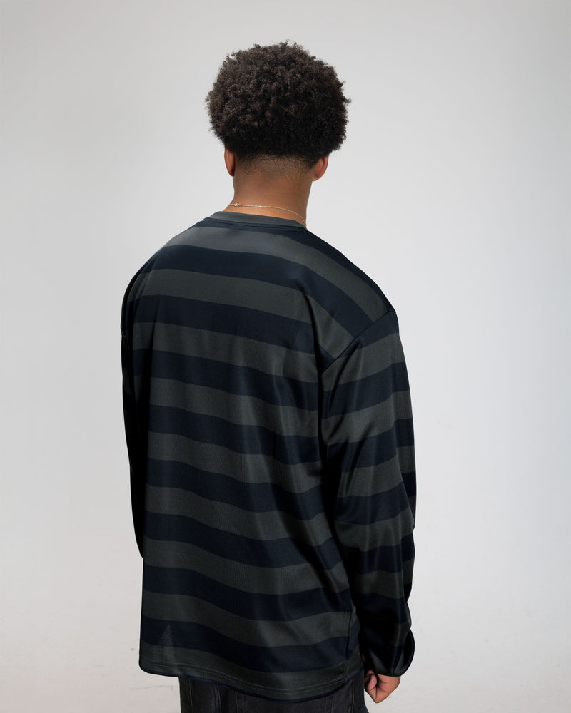 Patta Striped Longsleeve Football Jersey (Forged Iron)
