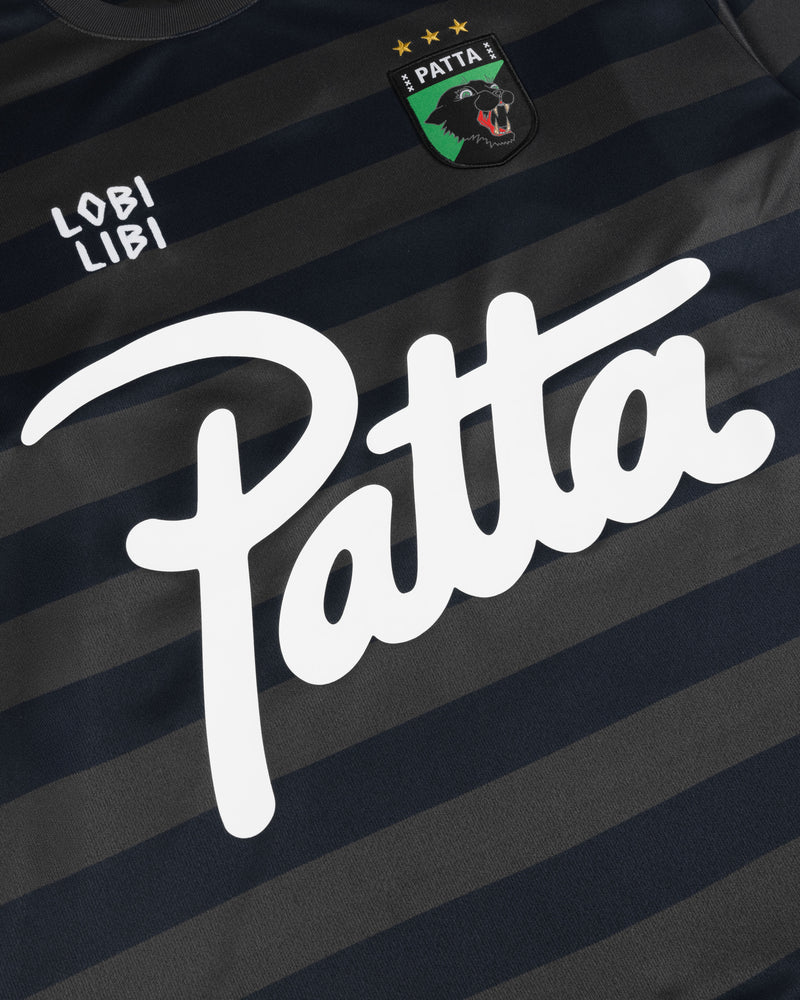 Patta Striped Longsleeve Football Jersey (Forged Iron)