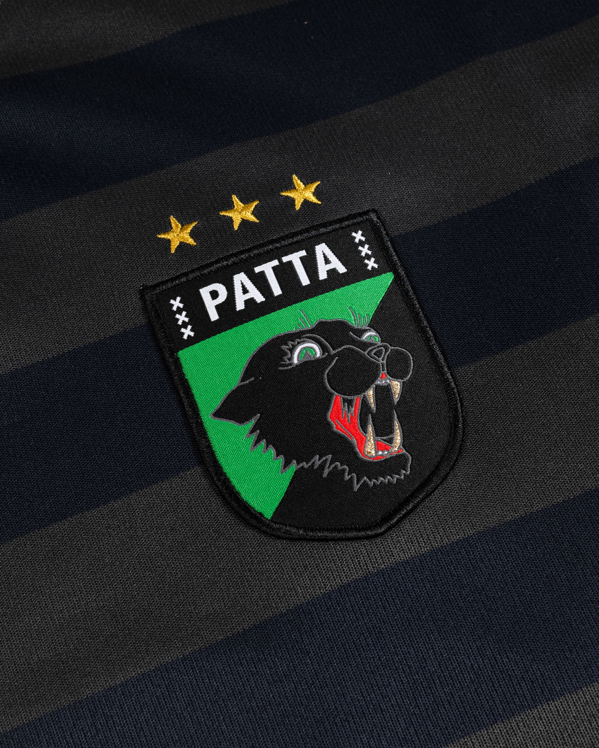 Patta Striped Longsleeve Football Jersey (Forged Iron)