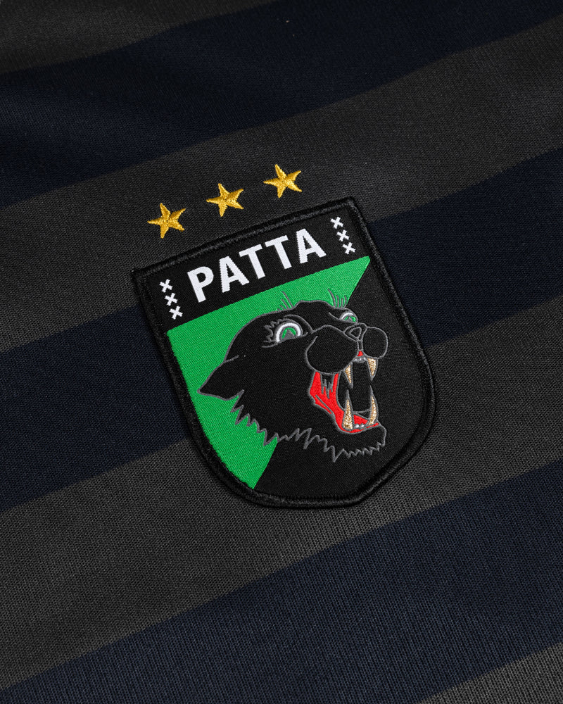 Patta Striped Longsleeve Football Jersey (Forged Iron)