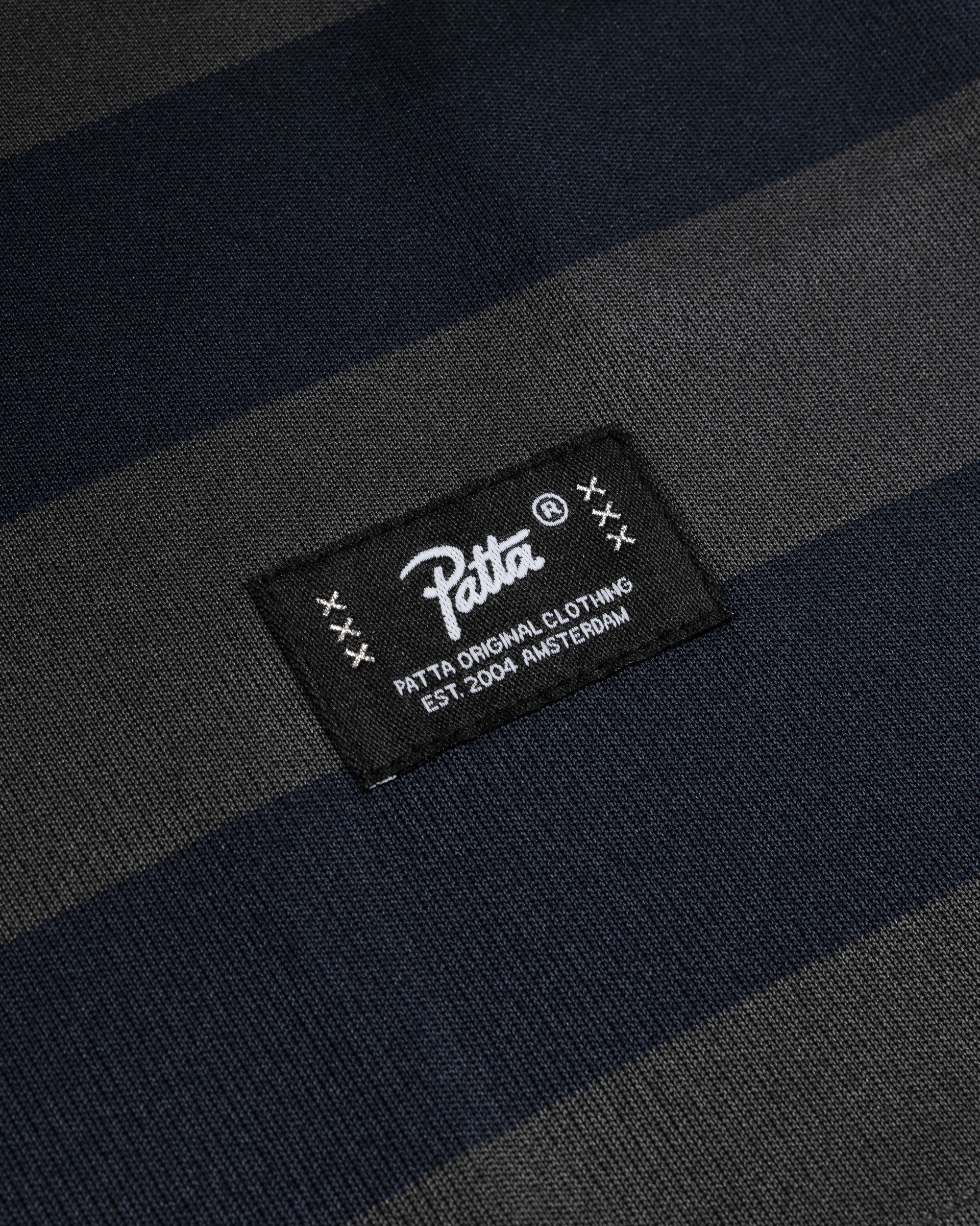 Patta Striped Longsleeve Football Jersey (Forged Iron)