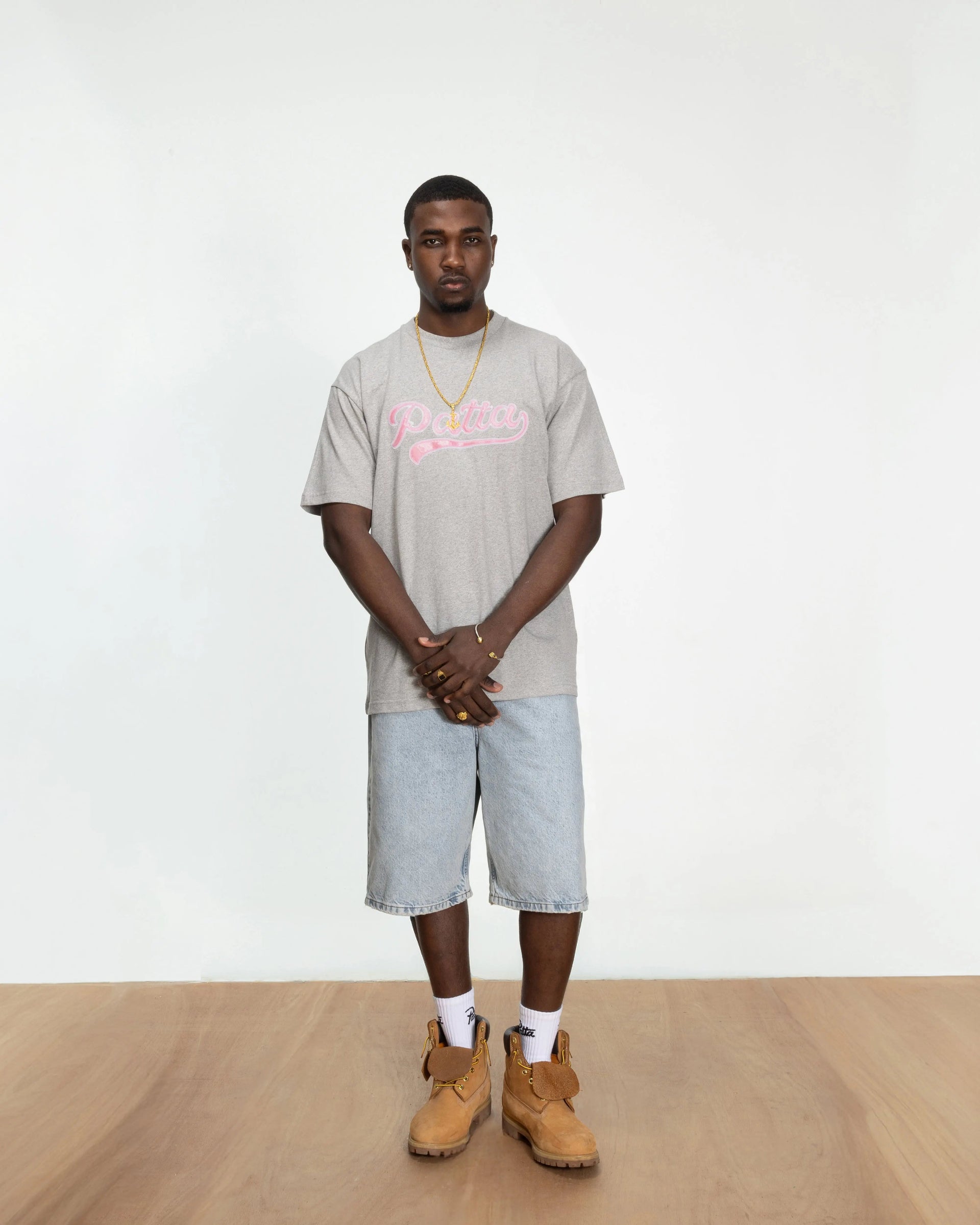 Patta Logo Tail T-Shirt (Grey heather)