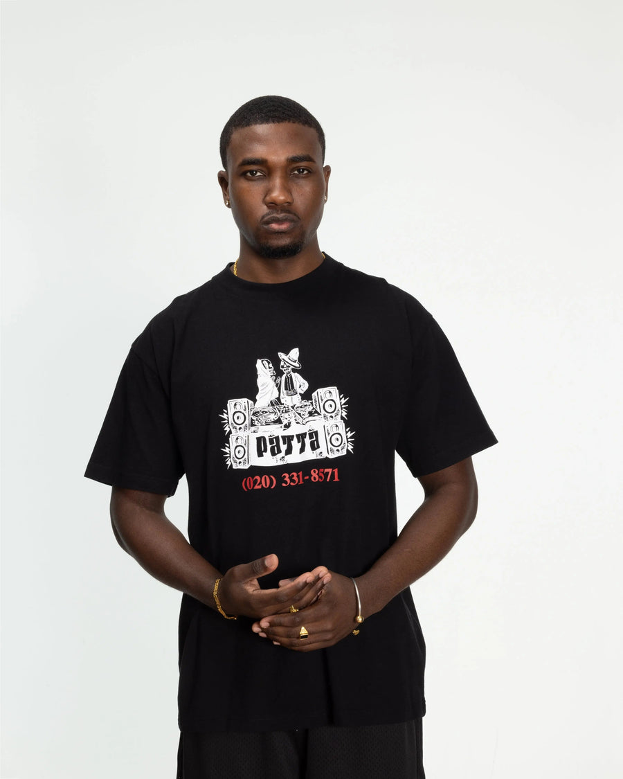 Patta DJ Skully T-Shirt (Black)