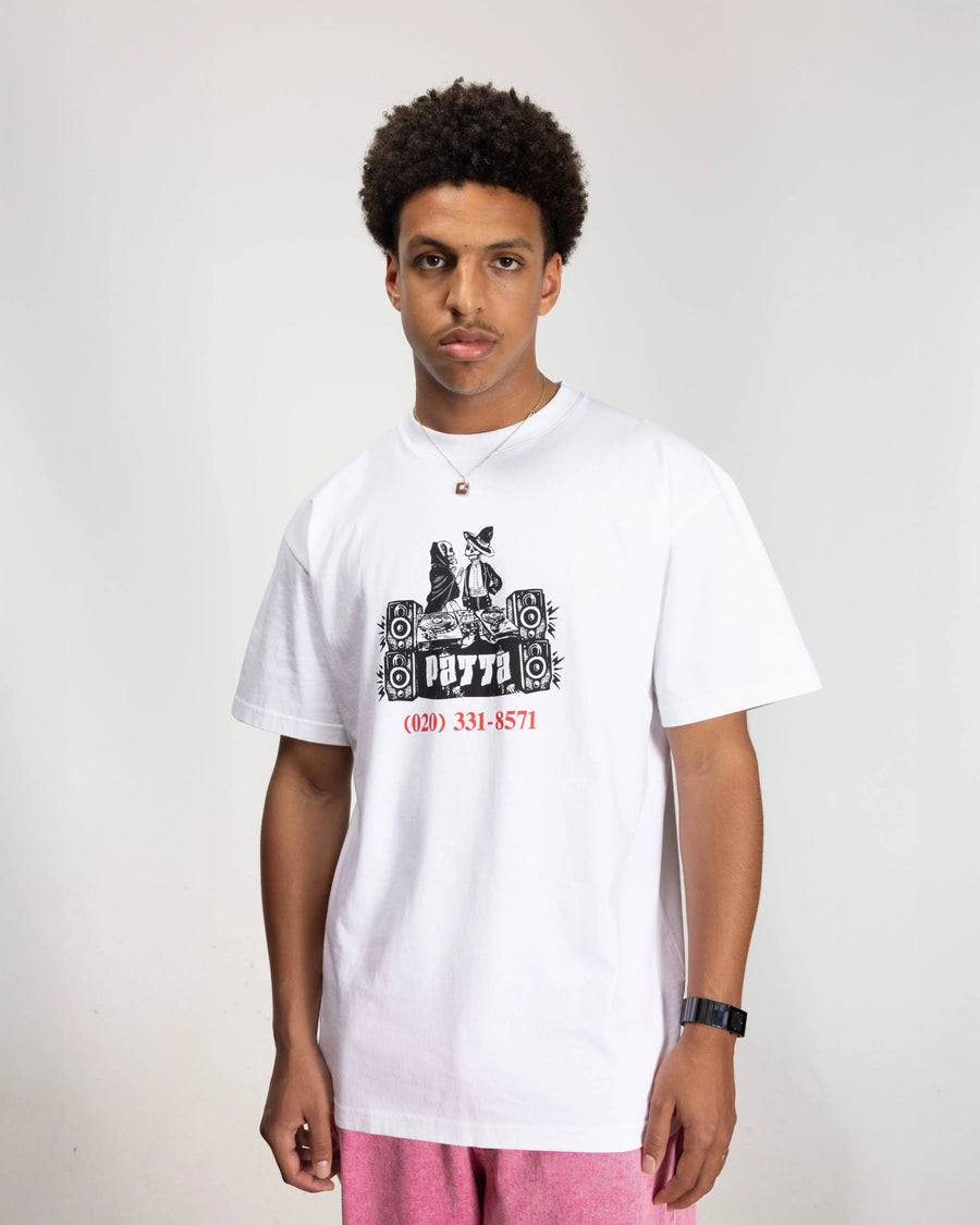 Patta DJ Skully T-Shirt (White)