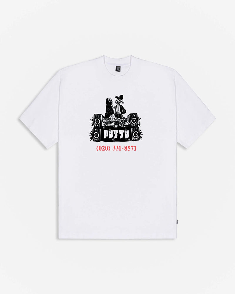 Patta DJ Skully T-Shirt (White)