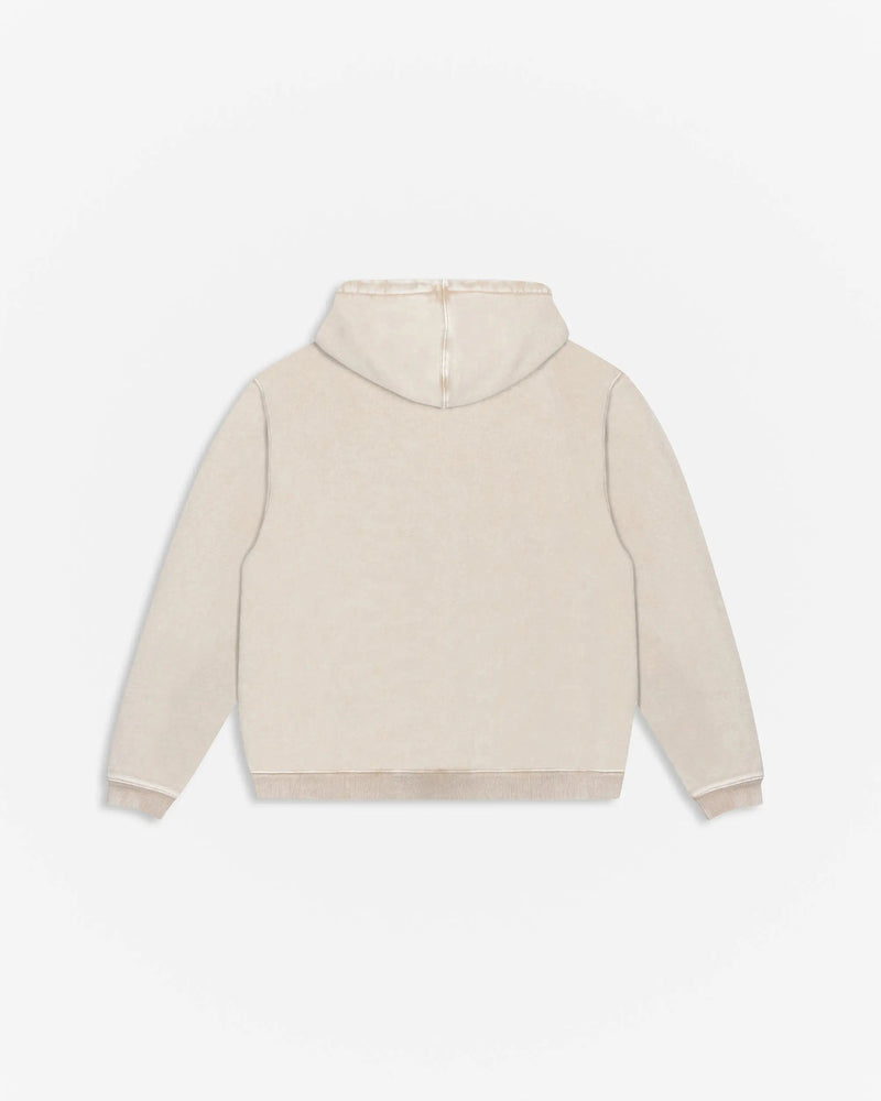 Patta Loopback Logo Zip Hooded Sweater (Irish Cream)