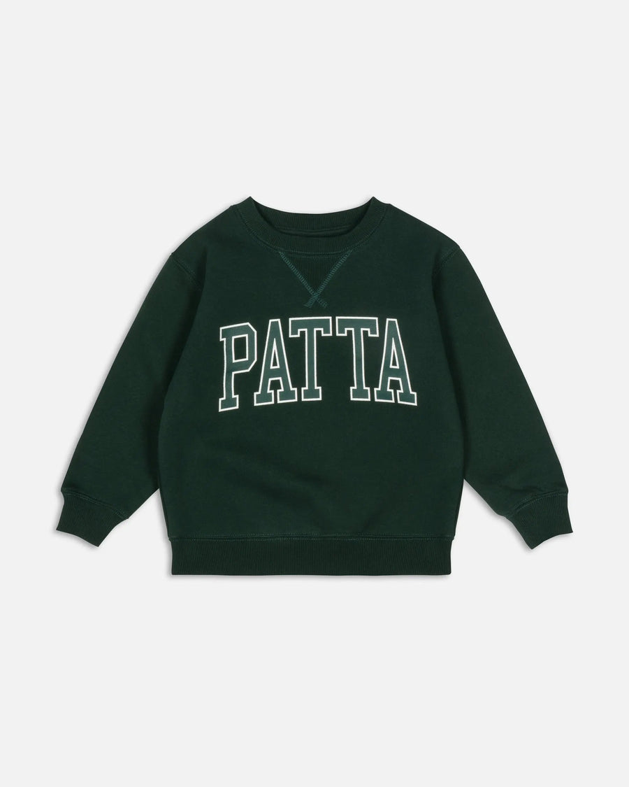 Patta Kids Arc Logo Crewneck Sweater (Pine Grove)