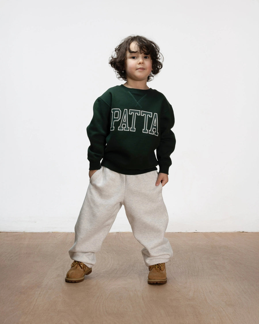 Patta Kids Arc Logo Crewneck Sweater (Pine Grove)