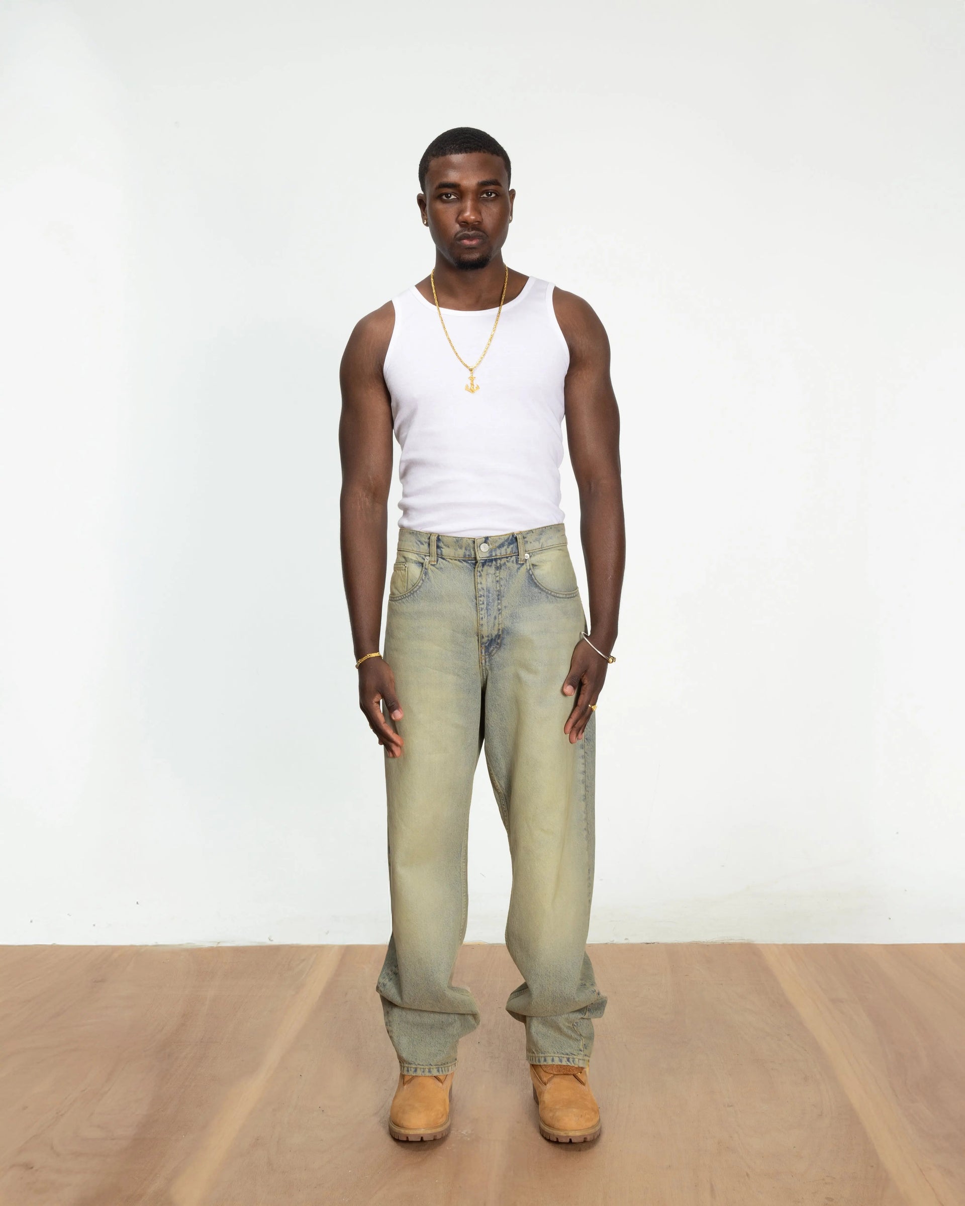 Patta Whiskers Denim Pants (Dark Blue Denim)