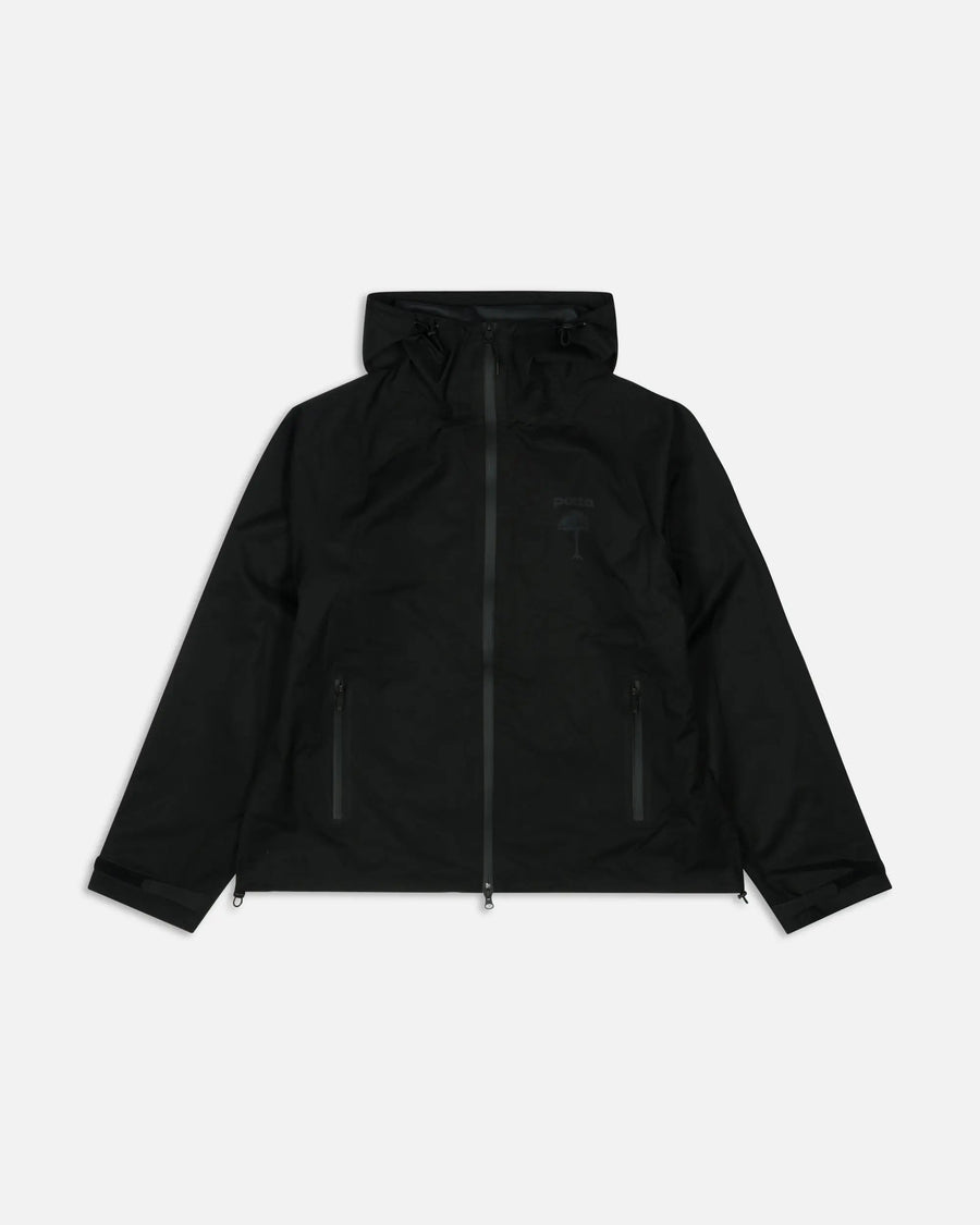 Patta 3M Reflective Waterproof Rain Jacket (Black)