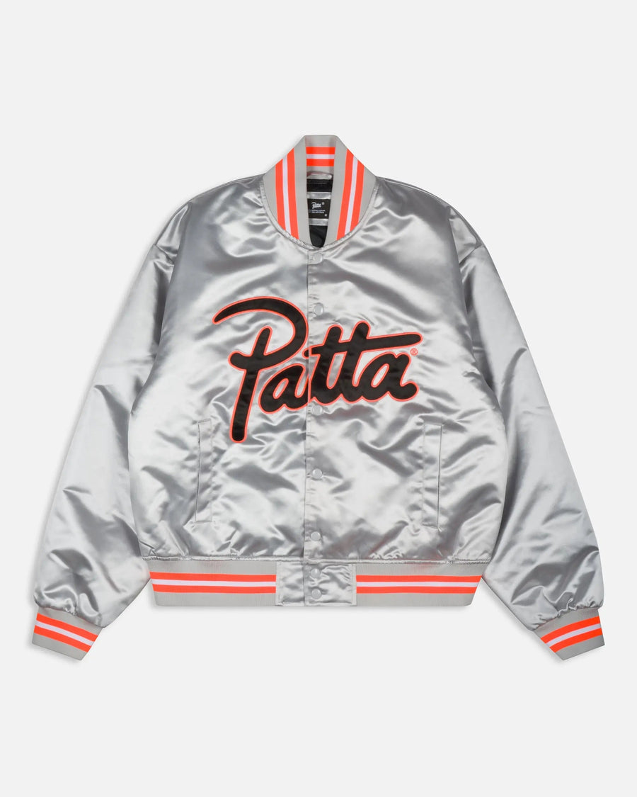 Patta Classic Satin Bomber Jacket (Lunar Rock)