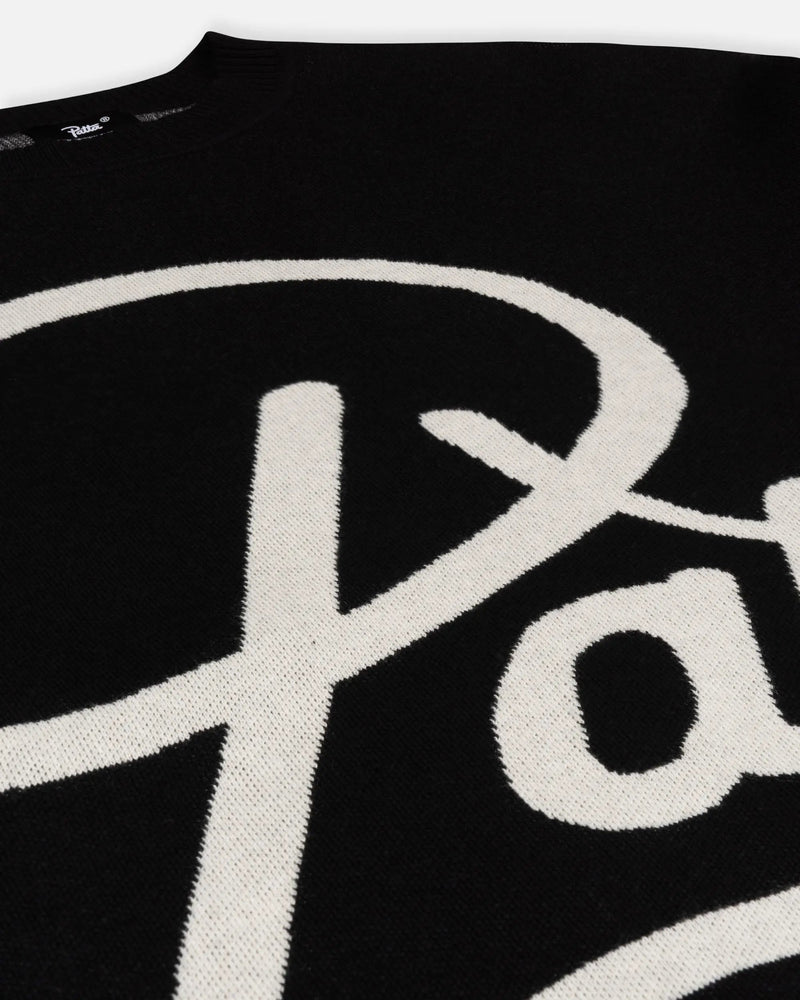 Patta Hearted Jumper (Black)