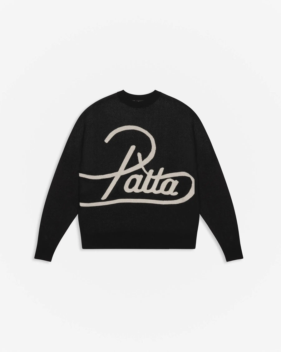 Patta Hearted Jumper (Black)
