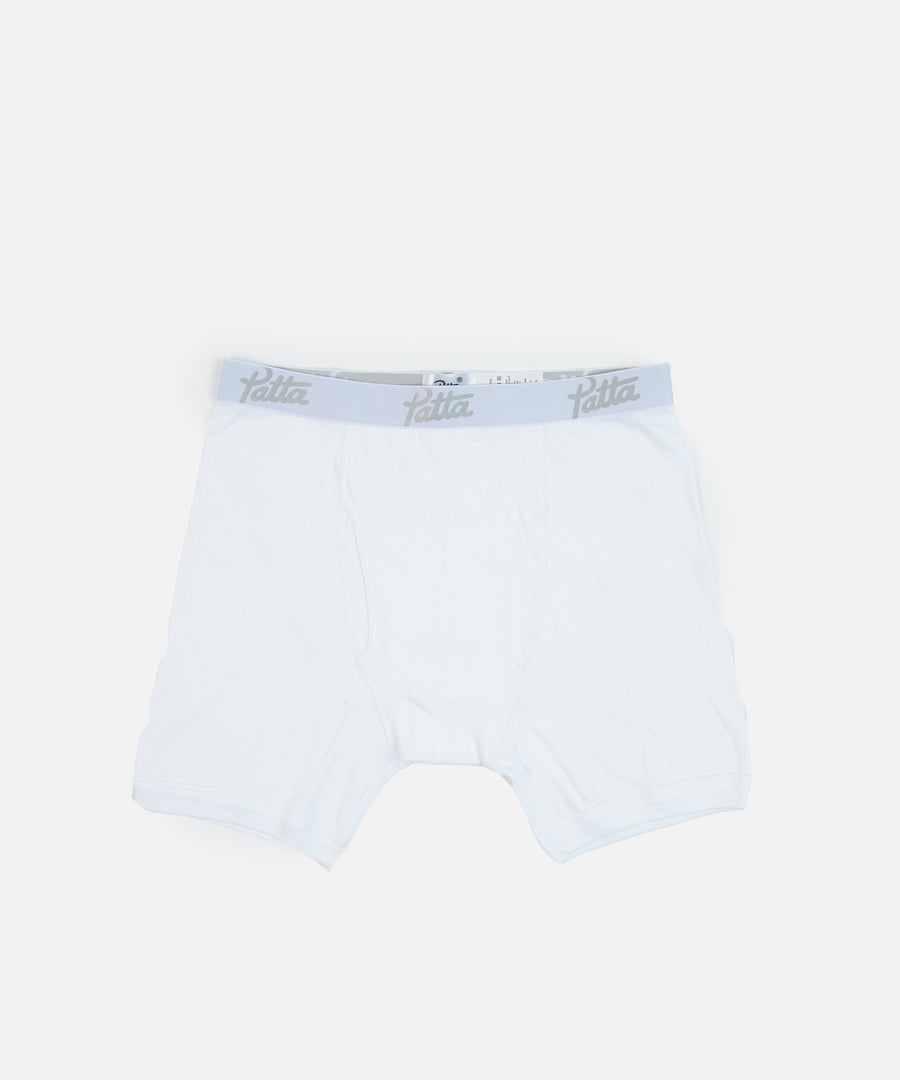 Patta Underwear Boxer Briefs 2-Pack (White)